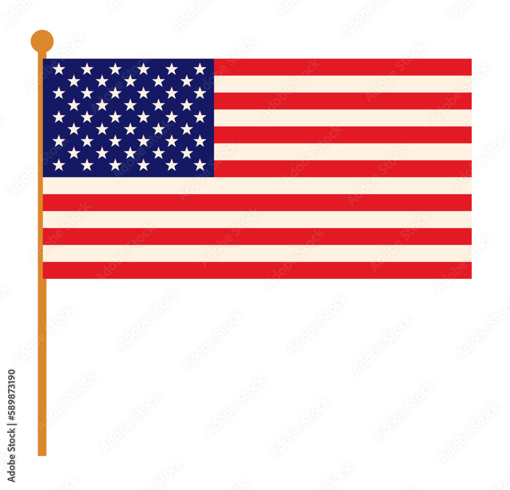Fototapeta premium Independence day holiday party USA elements vector