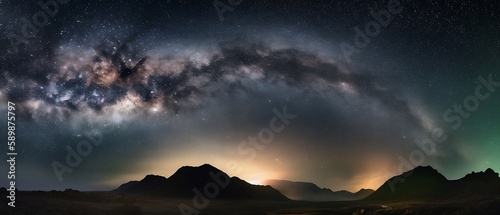  A Panoramic View of the Milky Way Galaxy - Generative ai