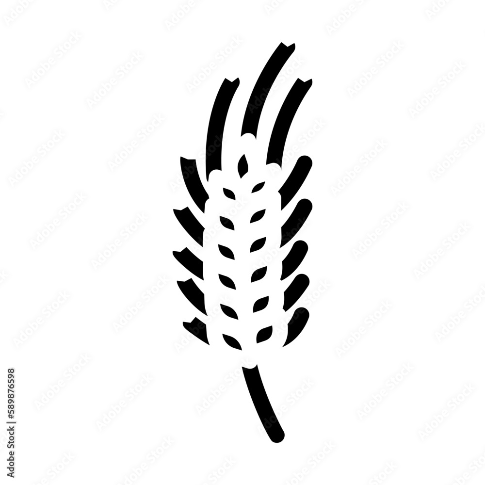 plant green wheat glyph icon vector illustration plant green wheat glyph icon vector illustration