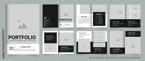 Portfolio design Architecture portfolio or project portfolio or interior portfolio