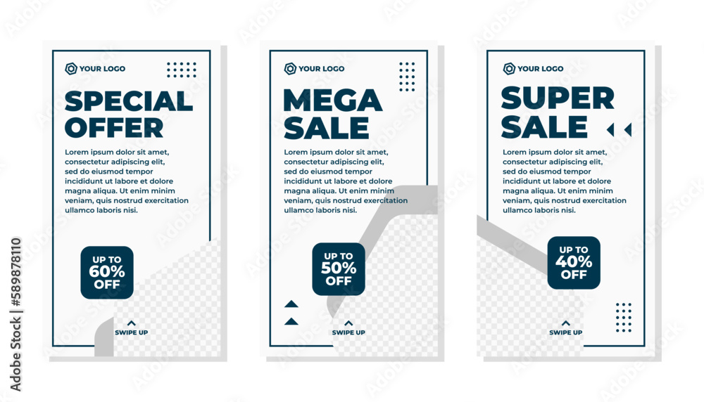 Editable modern social media story template