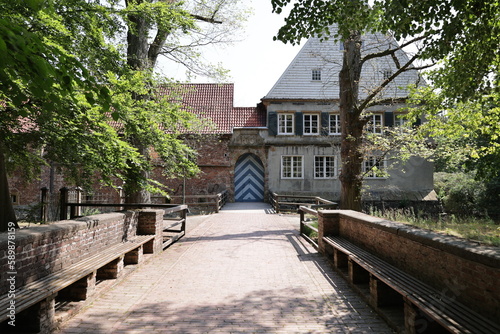 Schöner Sommertag in Kloster Dinklage im Oldenburger Münsterland photo