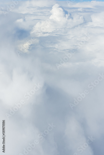 A nice image of skies with a layer of thick fluffy white clouds © Toyakisfoto.photos