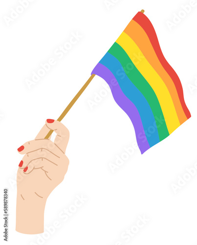 LGBT peace love rainbow collection elements