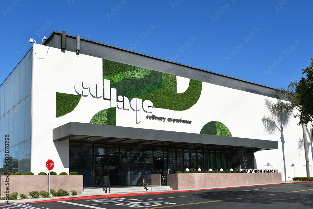 COSTA MESA CALIFORNIA 4 APR 2023: Collage Culinary Experience is an