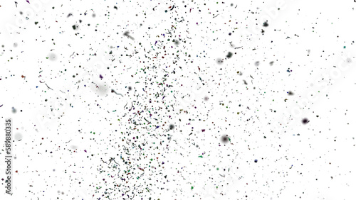 Obraz na płótnie micro-plastic particle, ocean pollution isolated on transparent background
w salonie