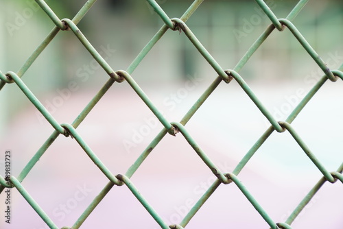 Green iron grille for background image