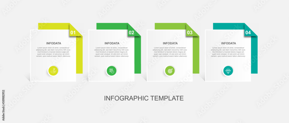 Infographic banner template vector