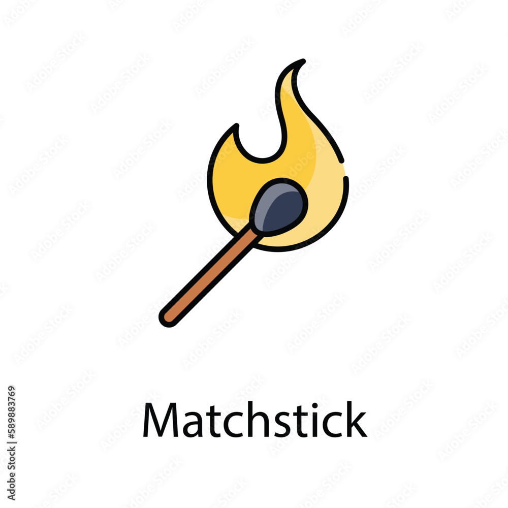 Matchstick icon. Suitable for Web Page, Mobile App, UI, UX and GUI design Matchstick icon. Suitable for Web Page, Mobile App, UI, UX and GUI design