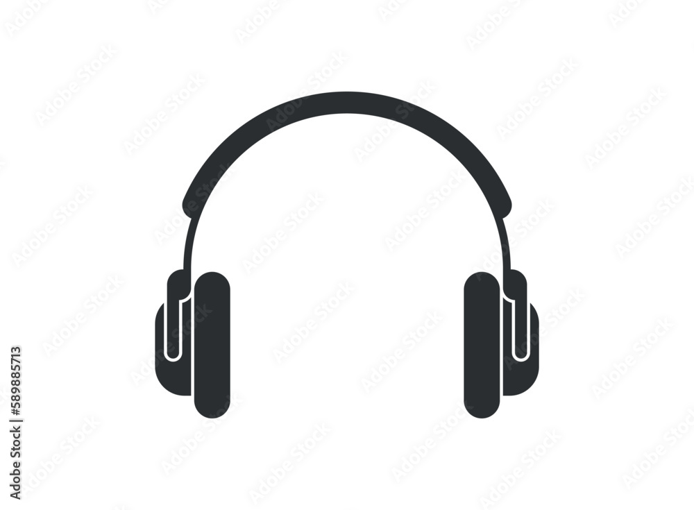 Headphone icon in flat style. Earphone vector illustration on isolated background. Listen music sign business concept. Headphone icon in flat style. Earphone vector illustration on isolated background. Listen music sign business concept.
