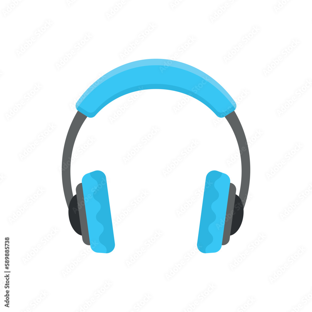 Headphone icon in flat style. Earphone vector illustration on isolated background. Listen music sign business concept. Headphone icon in flat style. Earphone vector illustration on isolated background. Listen music sign business concept.