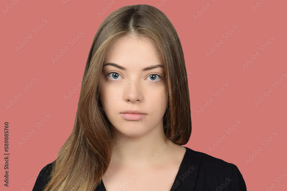 portrait of a cute pretty woman portrait of a cute pretty woman