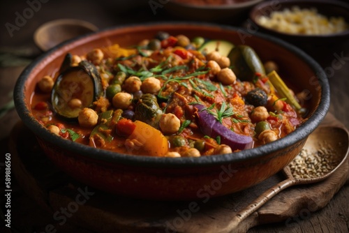 Vibrant Mixed Vegetable Curry with Eggplant: A Flavorful and Colorful Dish Perfect for Any Mealtime!