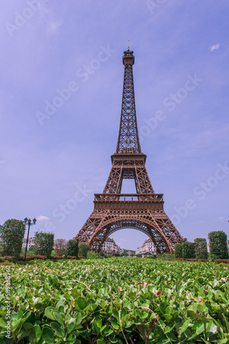 Tianducheng, China is suburb of Hangzhou, Zhejiang Province Eiffle Tower is a life size replica of Paris, France.