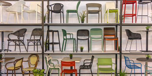 Plastic Chairs Selection Shelf
