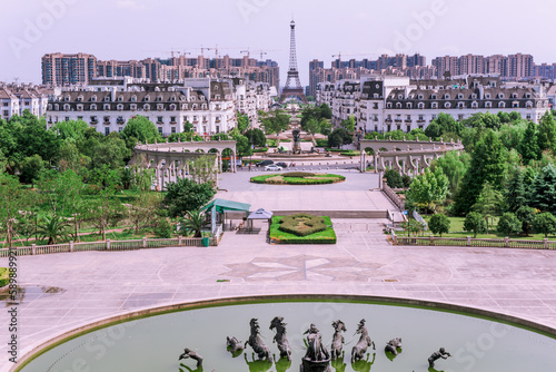the Window of the World. It is a theme park opened in 1993 and has more than 130 reproductions of famous places in the world. Tianducheng, China is suburb of Hangzhou, Zhejiang
