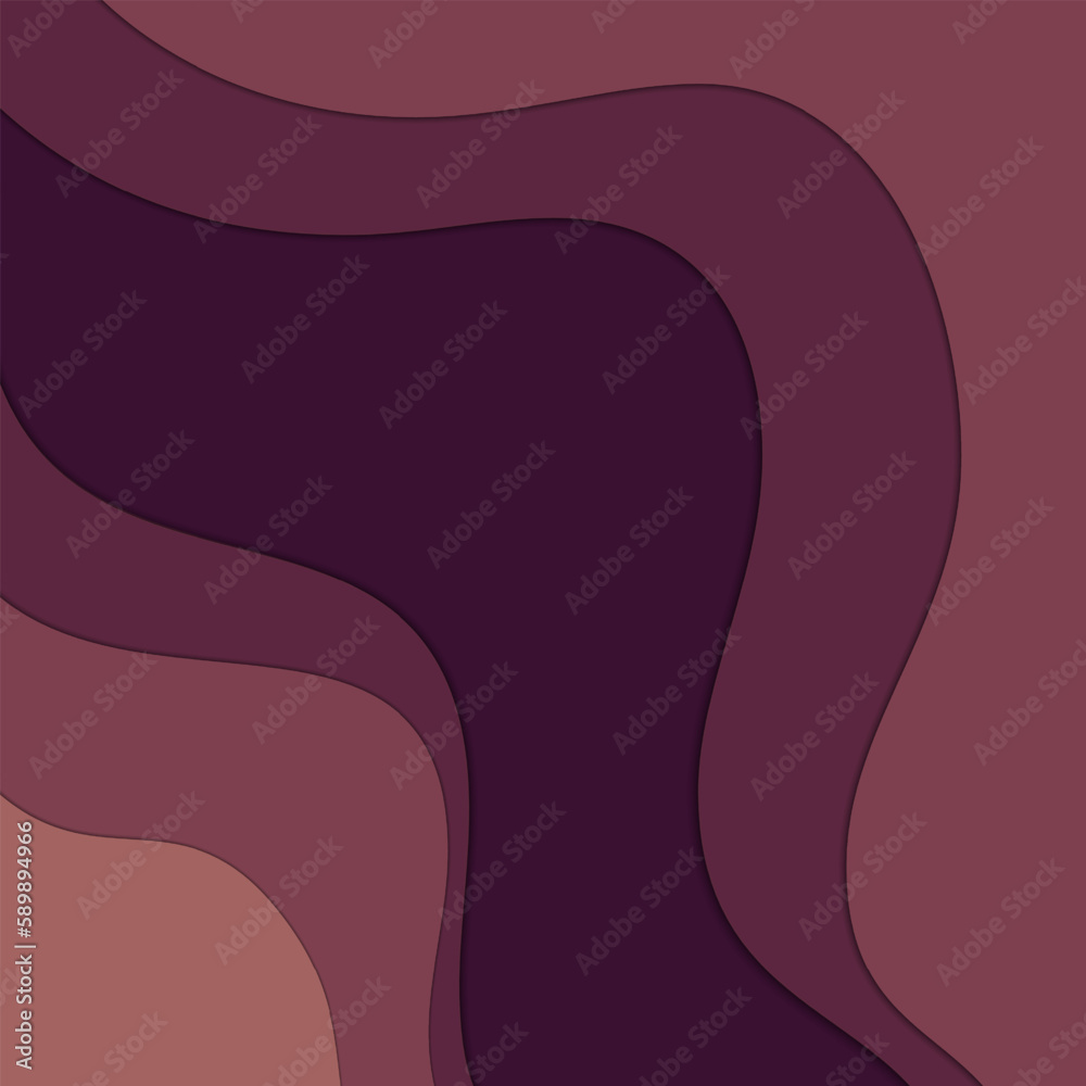 Paper cut wavy style background Paper cut wavy style background