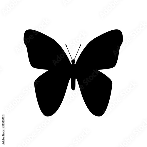 Beautiful butterfly on a crisp white background.
