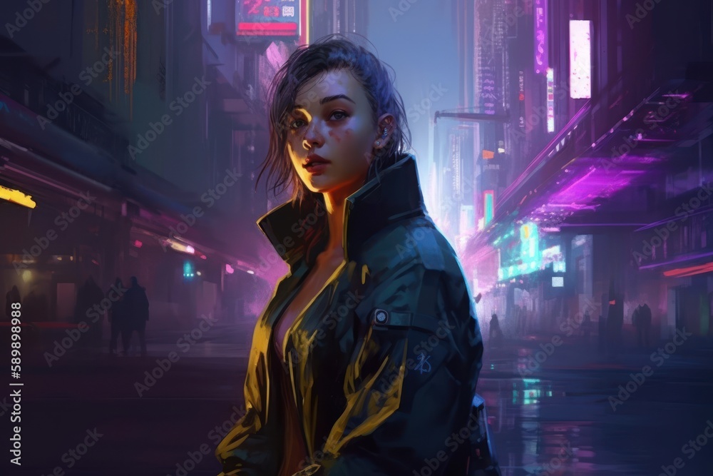 Cyberpunk Style Game Art Wallpaper Background