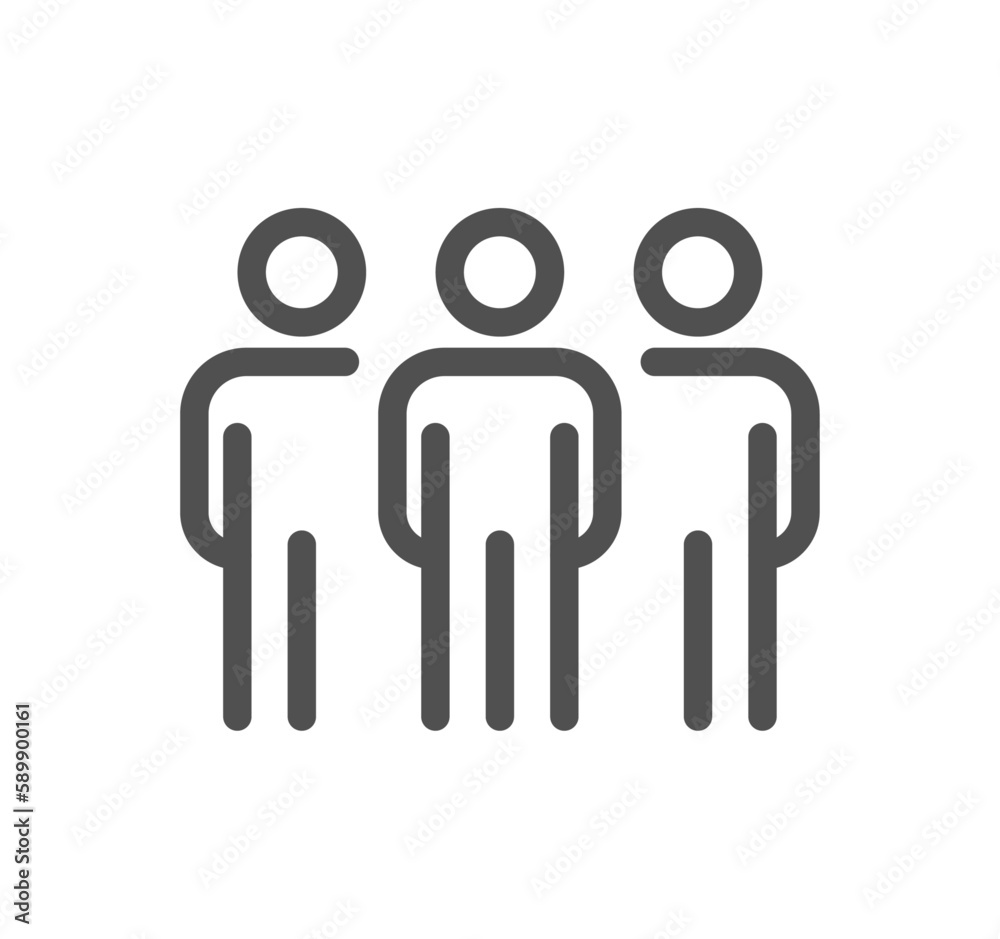 Volunteering related icon outline and linear vector. Volunteering related icon outline and linear vector.