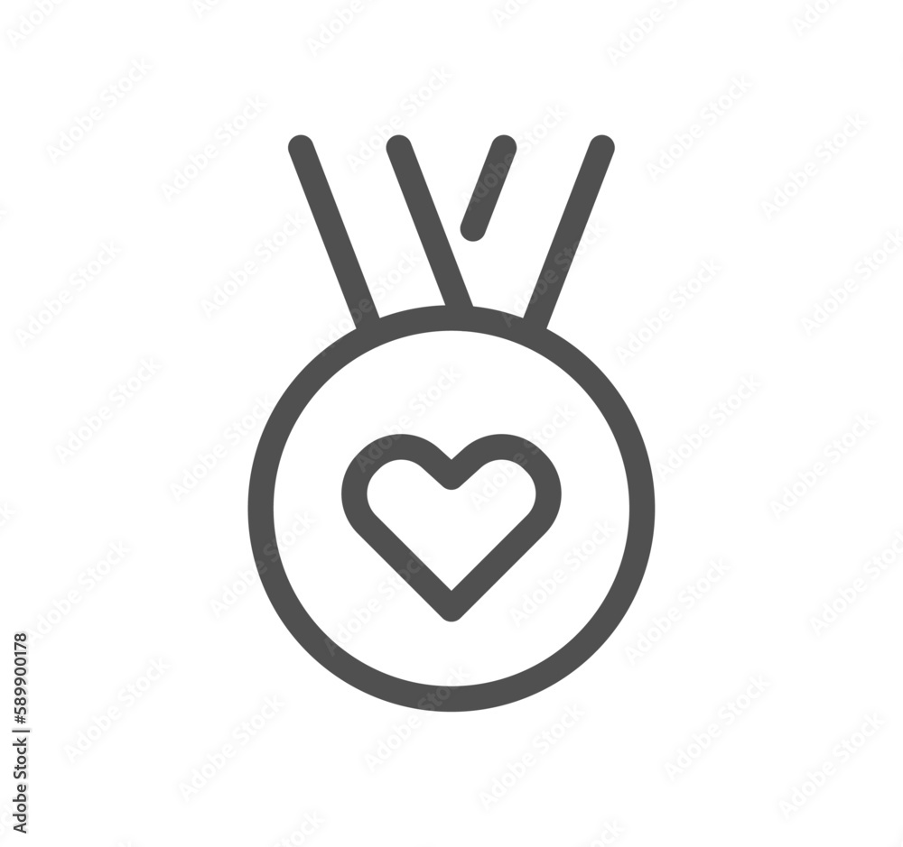 Volunteering related icon outline and linear vector. Volunteering related icon outline and linear vector.