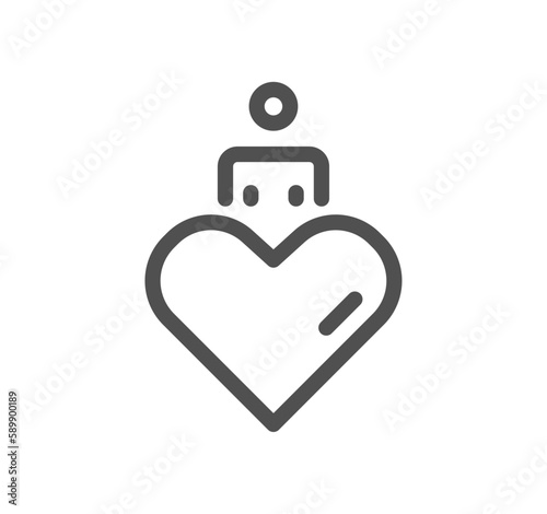 Volunteering related icon outline and linear vector.