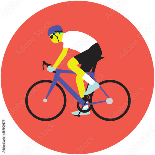 icône jeux Olympiques cyclisme homme