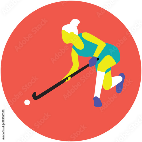 Photography icône jeux Olympiques hockey sur gazon femme