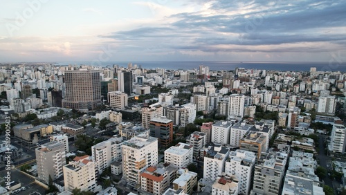 Aerial view of Santo Domingo  Dominican Republic in April 2023