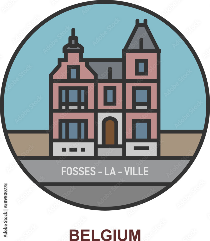 Fosses-La-Ville. Cities and towns in Belgium