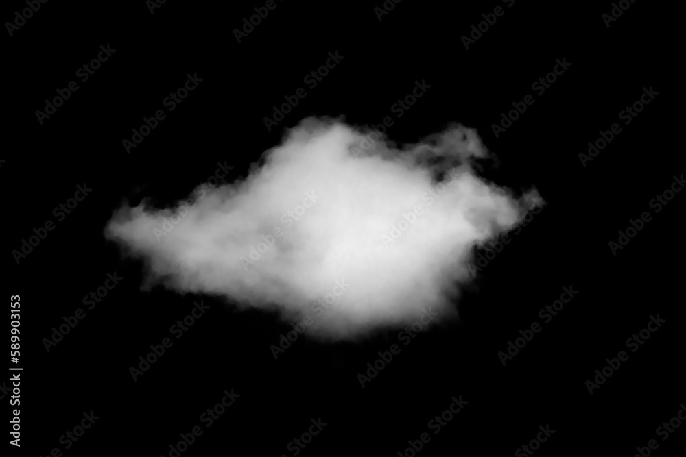 White Cloud Isolated on Black Background. Good for Atmosphere Creation and Composition White Cloud Isolated on Black Background. Good for Atmosphere Creation and Composition