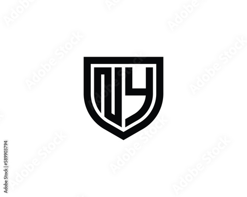 NY logo design vector template