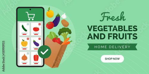 Order fresh vegetables and fruits online