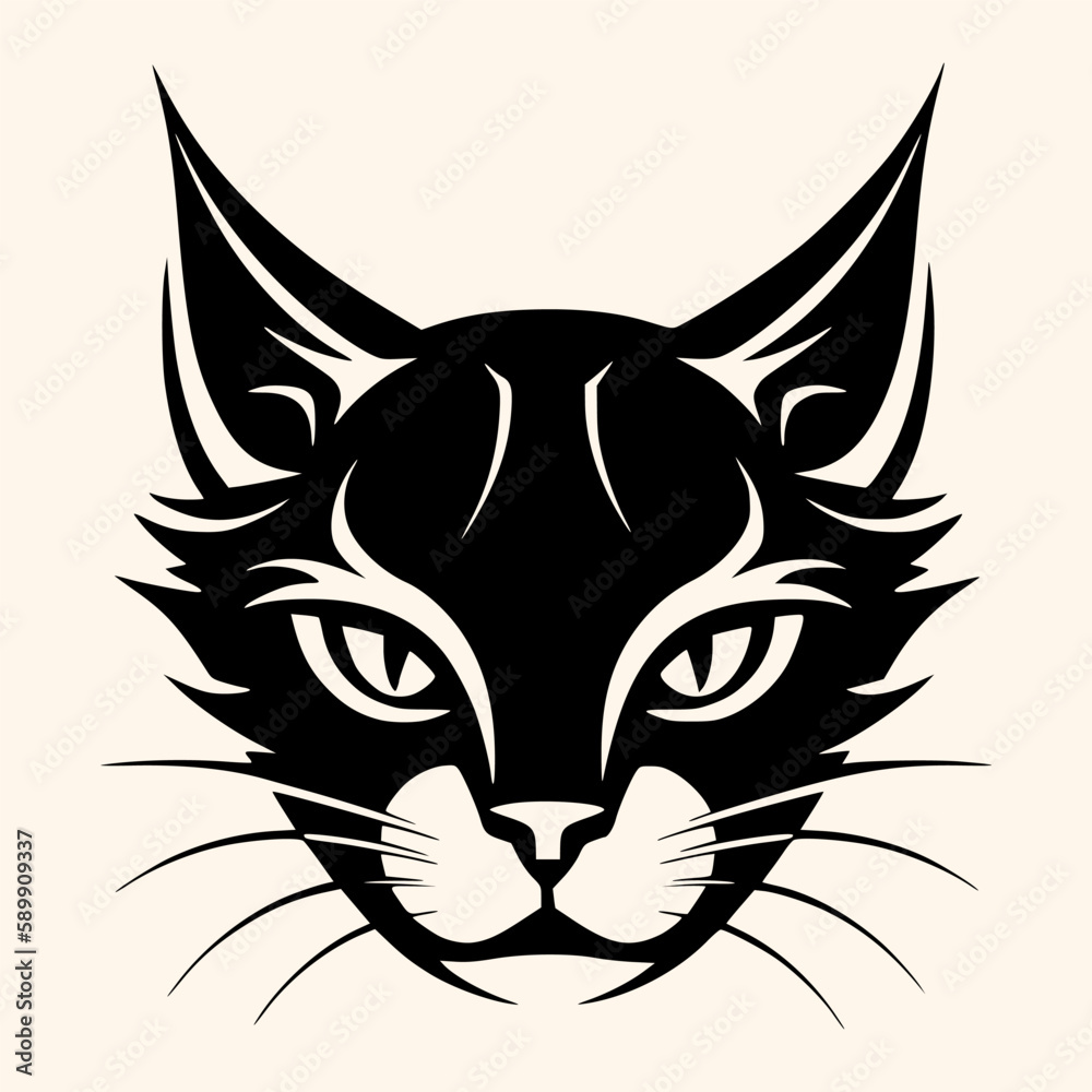 Cat vector for logo or icon, drawing Elegant minimalist style,abstract style Illustration Cat vector for logo or icon, drawing Elegant minimalist style,abstract style Illustration