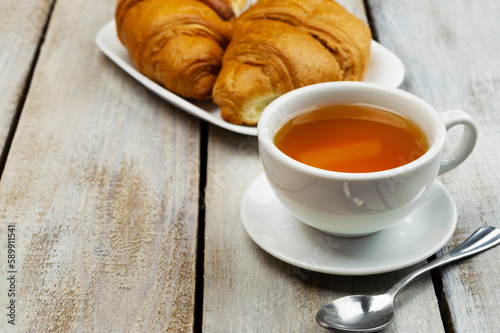 Fresh and delicious French pastries  bakery concept  close-up.croissant pastry Bakery homemade. breakfast