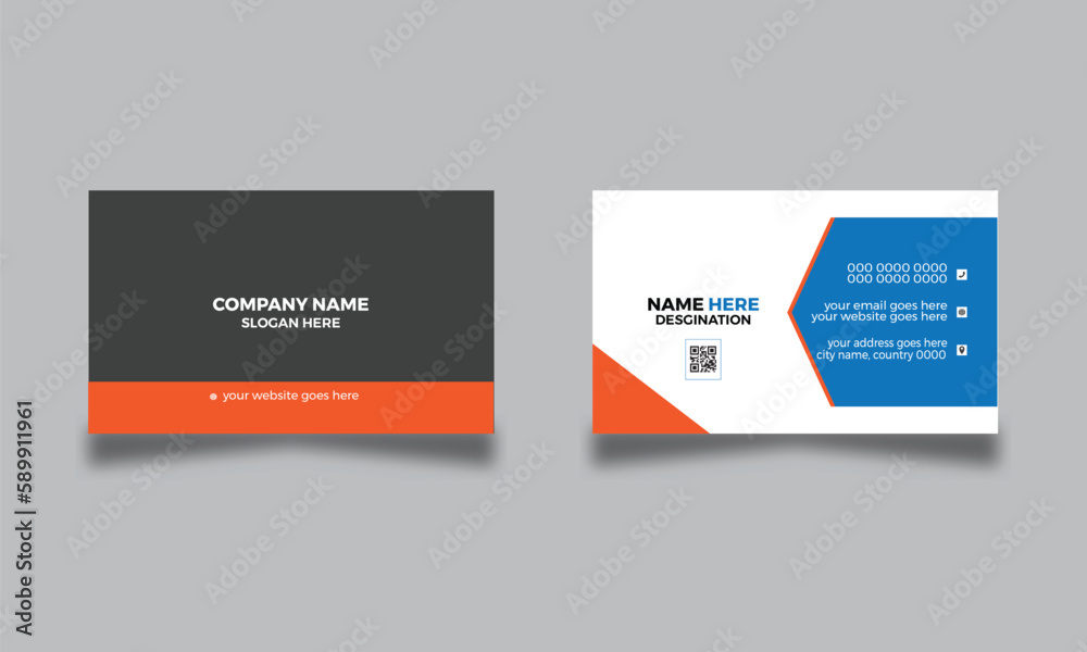 Double Sided Business Card Design Template, Business Card Template, Creative Business Card Layout, Business Card Presentation Double Sided Business Card Design Template, Business Card Template, Creative Business Card Layout, Business Card Presentation