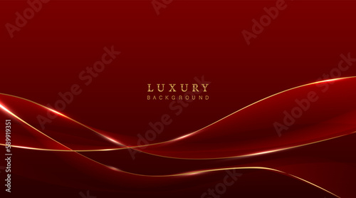 Red luxury backgrund with gold.