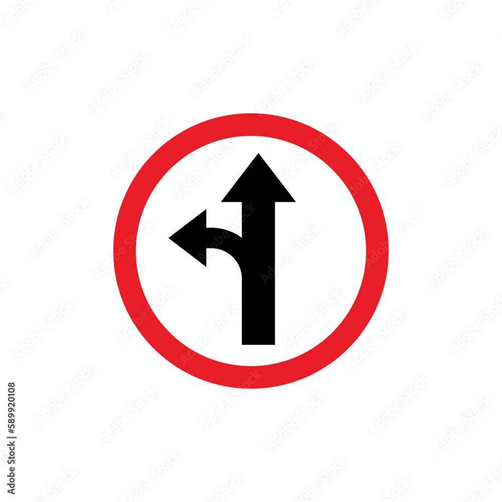 Circle Traffic Sign, Road Sign Vector Template Circle Traffic Sign, Road Sign Vector Template