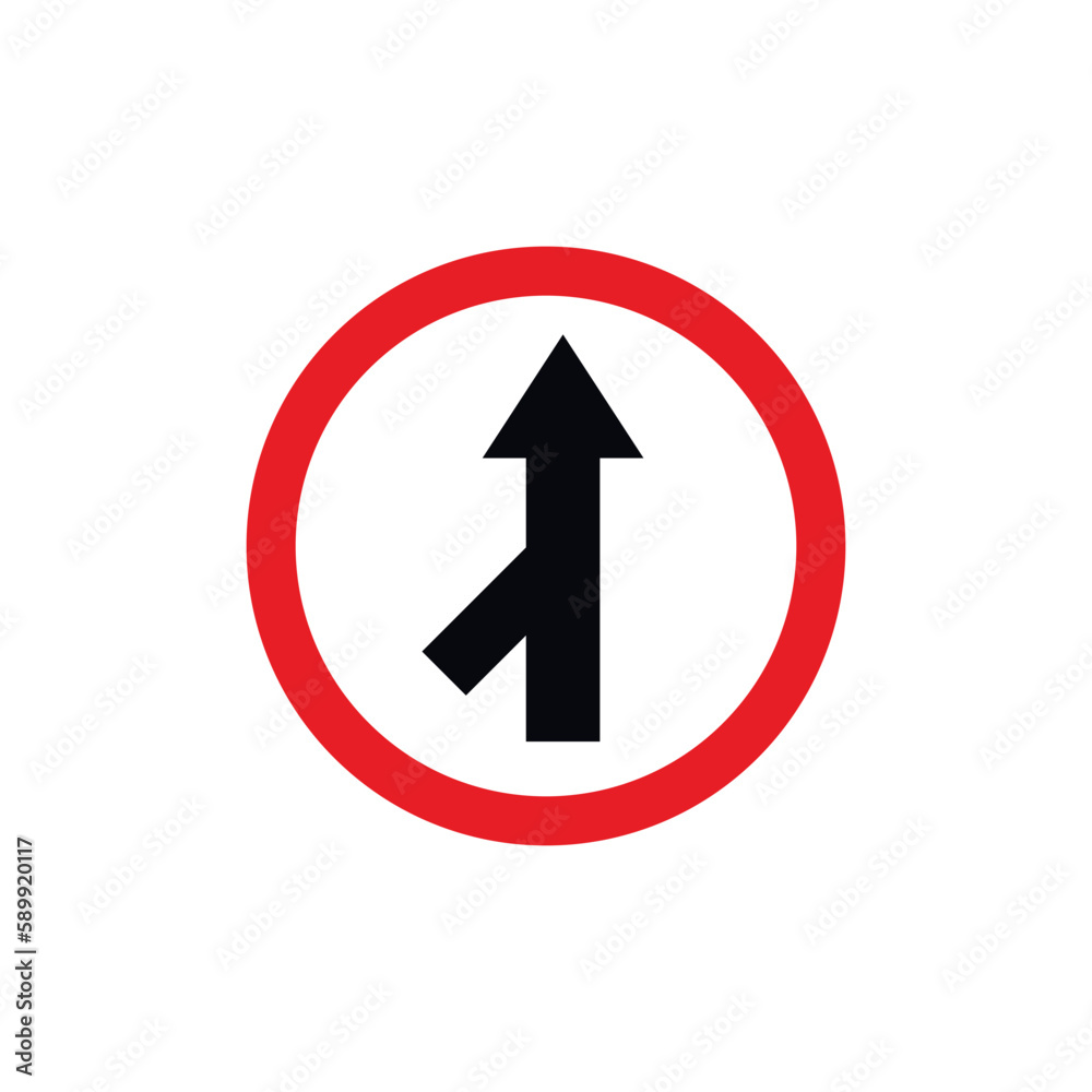 Circle Traffic Sign, Road Sign Vector Template Circle Traffic Sign, Road Sign Vector Template