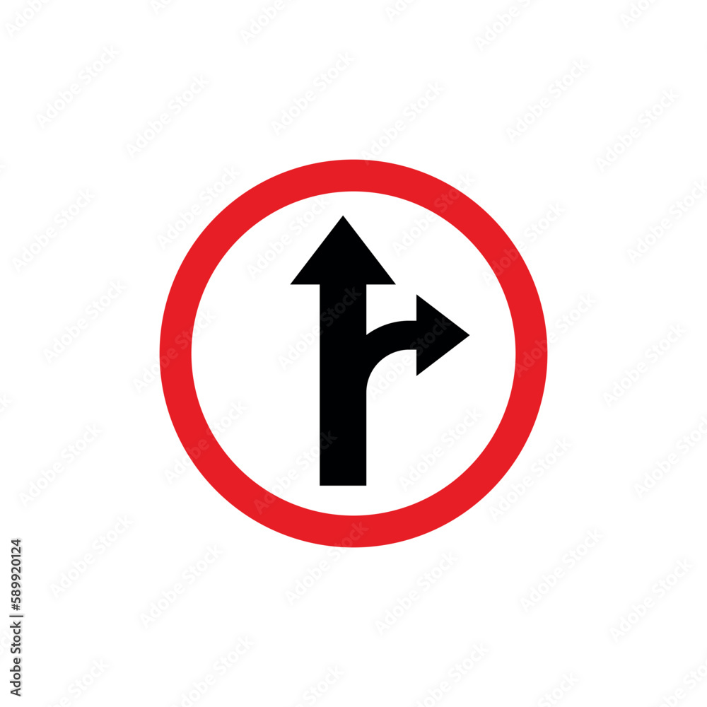 Circle Traffic Sign, Road Sign Vector Template Circle Traffic Sign, Road Sign Vector Template