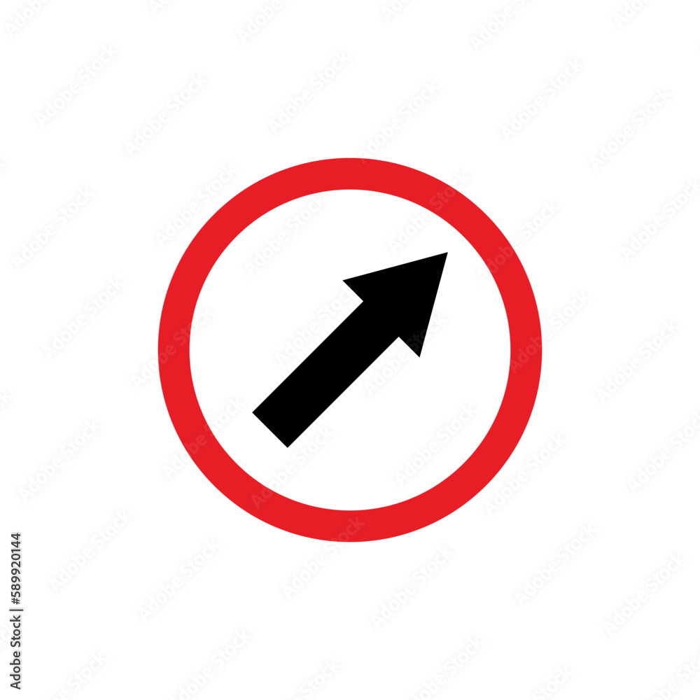 Circle Traffic Sign, Road Sign Vector Template Circle Traffic Sign, Road Sign Vector Template