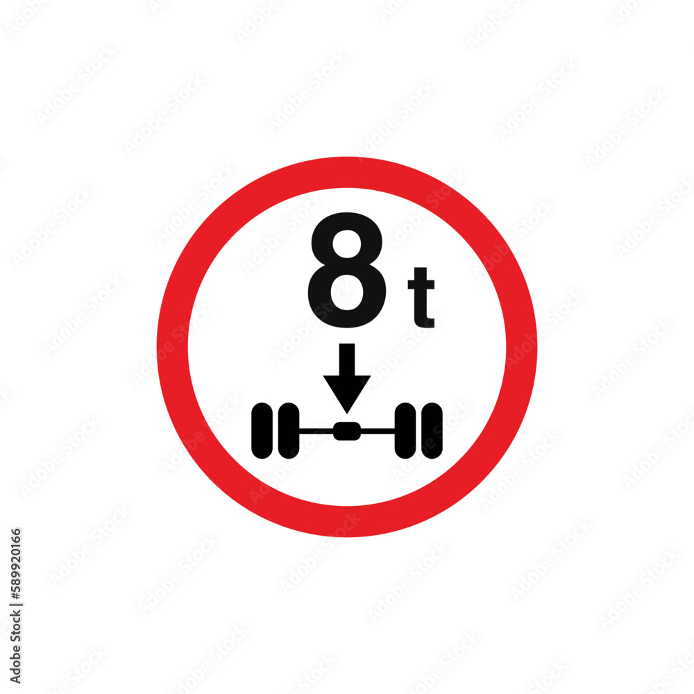 Circle Traffic Sign, Road Sign Vector Template Circle Traffic Sign, Road Sign Vector Template