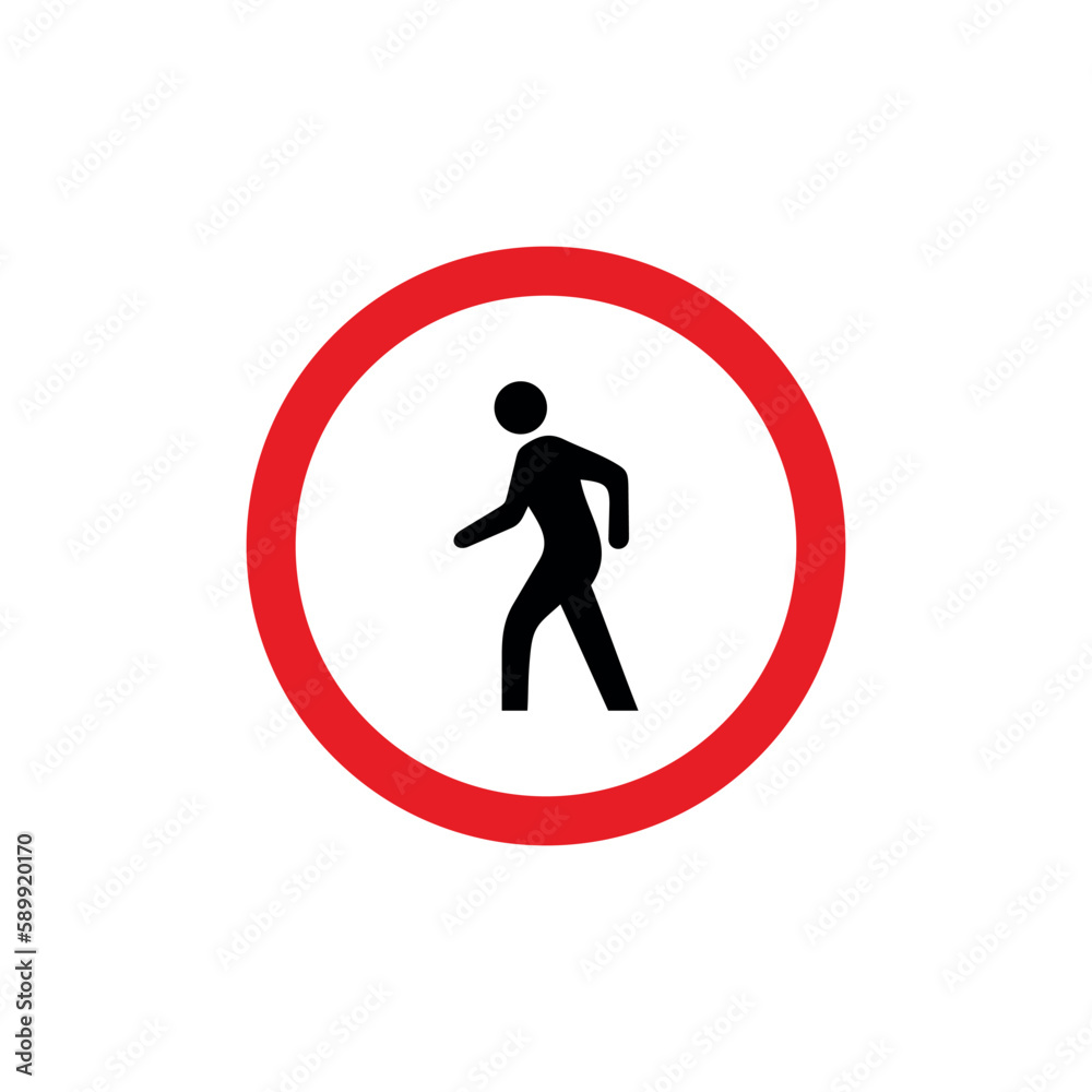 Circle Traffic Sign, Road Sign Vector Template Circle Traffic Sign, Road Sign Vector Template