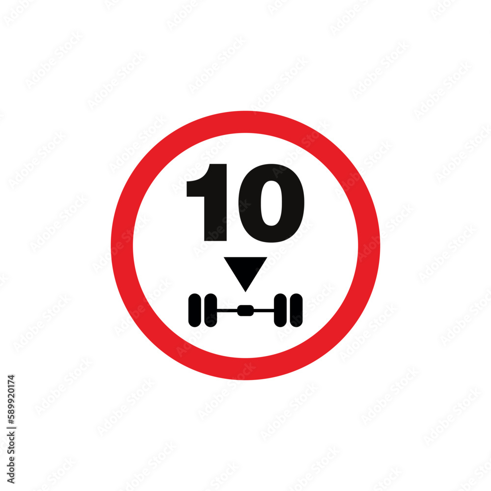 Circle Traffic Sign, Road Sign Vector Template Circle Traffic Sign, Road Sign Vector Template