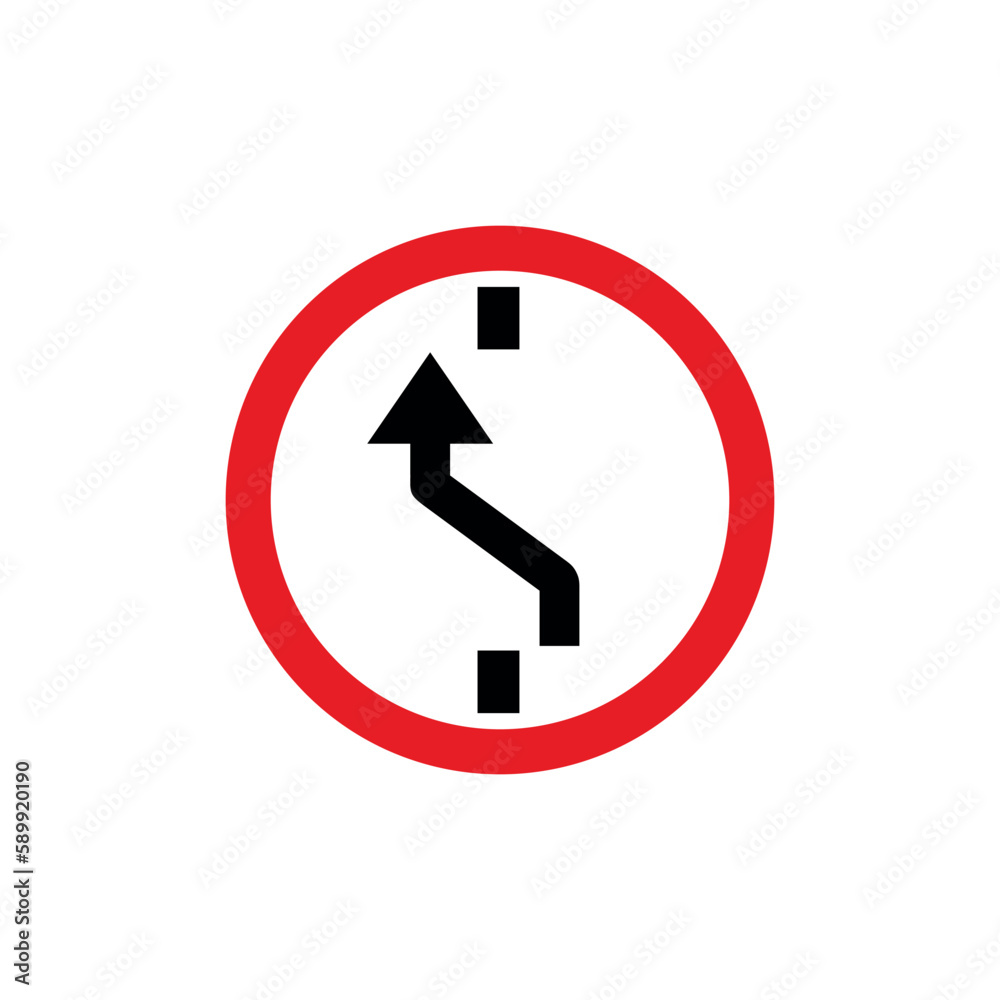 Circle Traffic Sign, Road Sign Vector Template Circle Traffic Sign, Road Sign Vector Template
