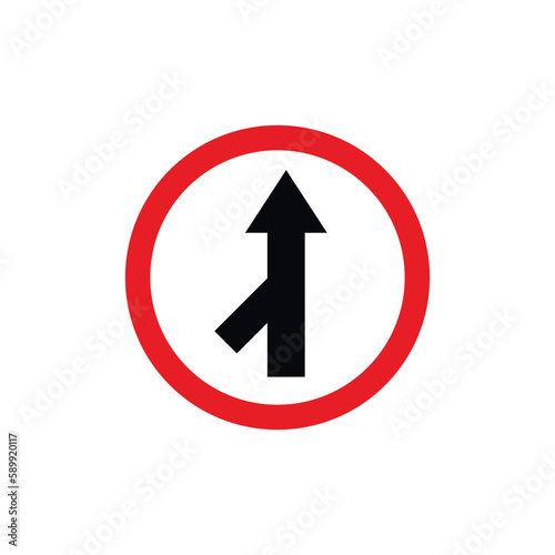 Free Download Circle Traffic Sign, Road Sign Vector Template - GFXLoad