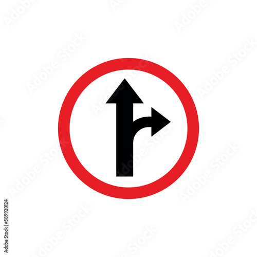 Free Download Circle Traffic Sign, Road Sign Vector Template - GFXLoad
