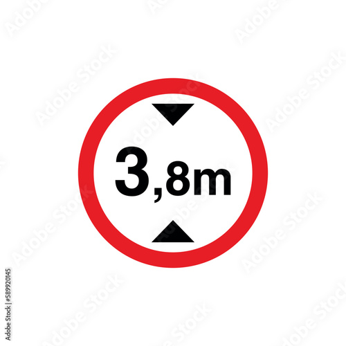 Free Download Circle Traffic Sign, Road Sign Vector Template - GFXLoad