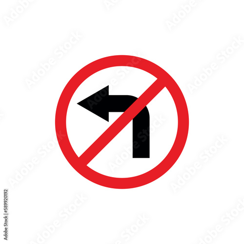 Circle Traffic Sign, Road Sign Vector Template