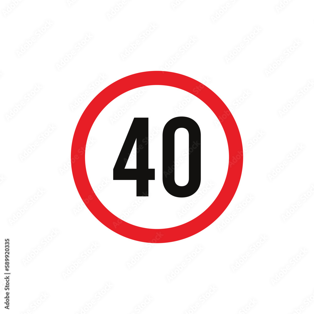 Circle Traffic Sign, Road Sign Vector Template